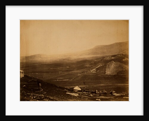 View of the lines of Balaclava from Guard's Hill; Canrobert's Hill in the distance, Crimean War by Roger Fenton