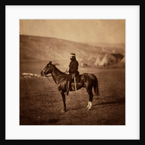 Colonel Shewell, C.B., commanding Hussar Brigade, Crimean War by Roger Fenton