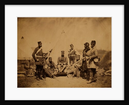 Officers & men of the 89th Regiment Captain Hamley by Roger Fenton