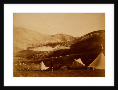 View of Balaklava, from camp of Fusilier Guards, Crimean War by Roger Fenton