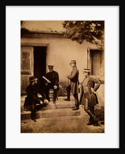 Lieutenant General Sir Harry Jones & Staff, Crimean War by Roger Fenton
