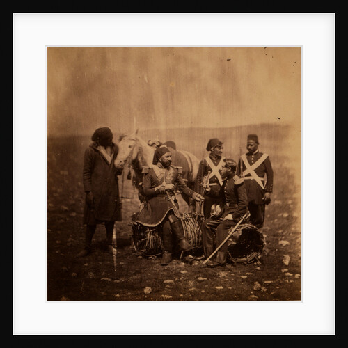Ismail Pacha & Mr. Thompson of the Commissariat, Crimean War by Roger Fenton