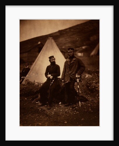 Captain Graham & Captain Macleod, 42nd Regiment, Crimean War by Roger Fenton