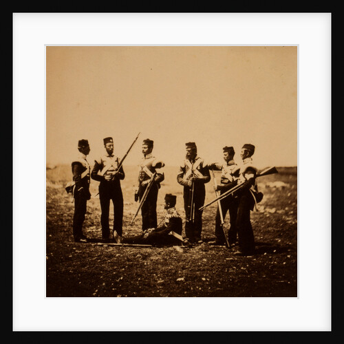 Men of the 68th Regiment in ordinary dress, Crimean War by Roger Fenton