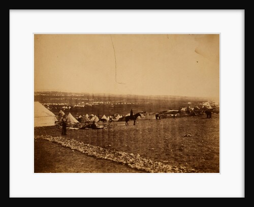 Camps on plateau before Sebastopol, Crimean War by Roger Fenton