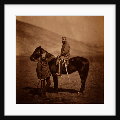 Captain Phillips & Lieutenant Yates, 8th Hussars, Crimean War by Roger Fenton