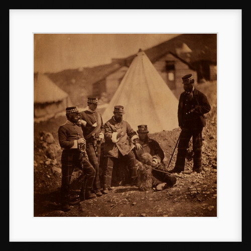 Officers of the 71st Highlanders, Crimean War by Roger Fenton