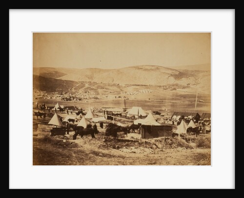 Camp of the 5th Dragoons Guards, Crimean War by Roger Fenton