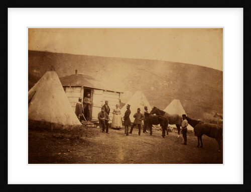 Captain Webb's hut, 4th Dragoon Guards, Crimean War by Roger Fenton