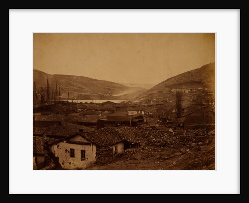 General view of Balaklava, the hospital on the right, Crimean War by Roger Fenton
