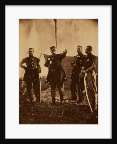 General Bosquet giving orders to his staff, Crimean War by Roger Fenton