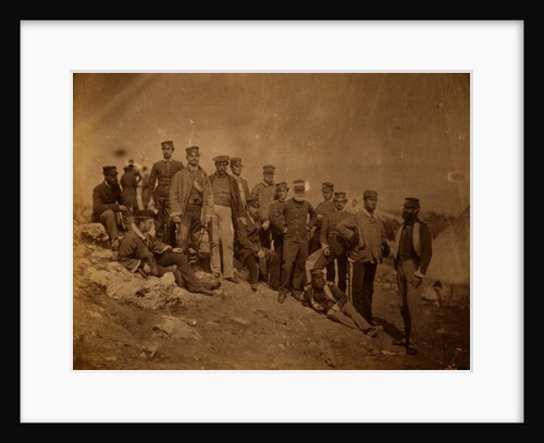 Group of officers of the 17th Regiment, Crimean War by Roger Fenton