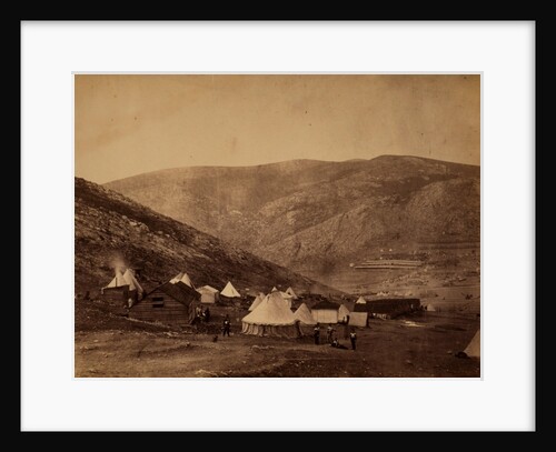 Encampment of the 71st Regiment at Balaclava commissariat camp &c, Crimean War by Roger Fenton