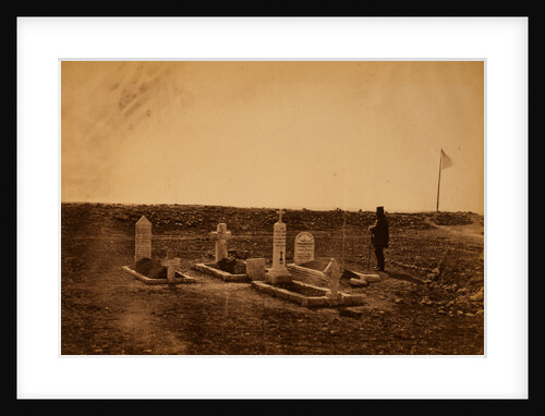 The tombs of the generals on Cathcart's Hill, Crimean War by Roger Fenton