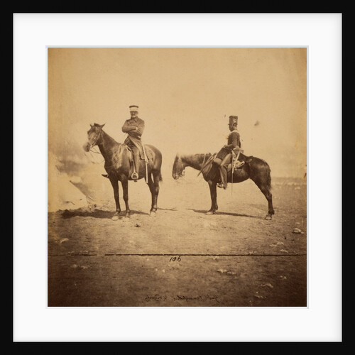Lieutenant General Pennefather & orderly, Crimean War by Roger Fenton