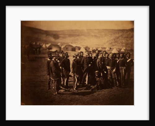 Colonel Doherty, officers & men of the 13th Light Dragoons, Crimean War by Roger Fenton
