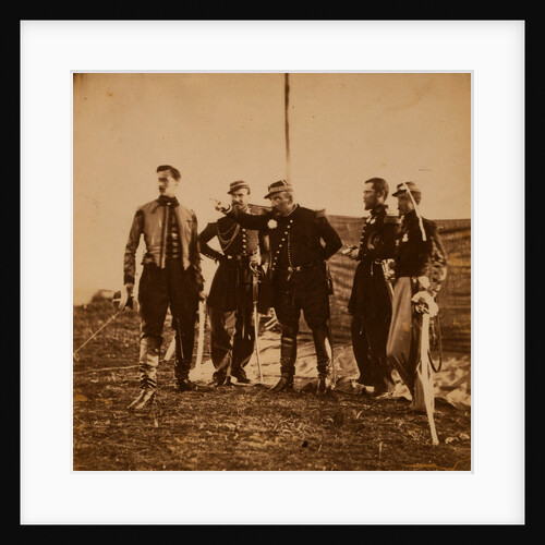 General Bosquet giving orders to his staff, Crimean War by Roger Fenton