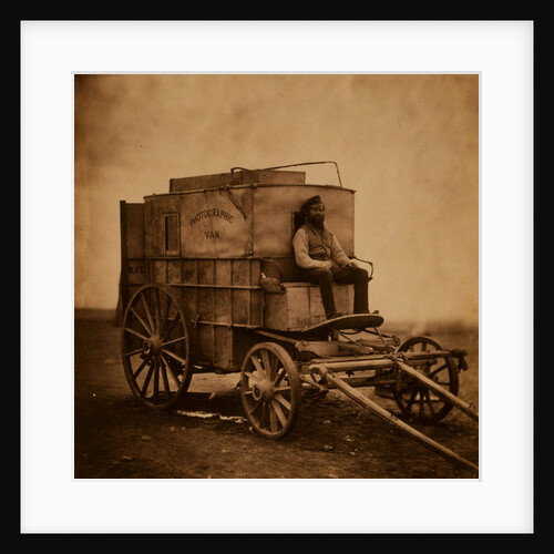 The artist's van, Crimean War by Roger Fenton