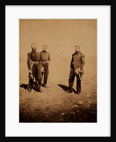 General Labousiniére & General Beuret, Crimean War by Roger Fenton