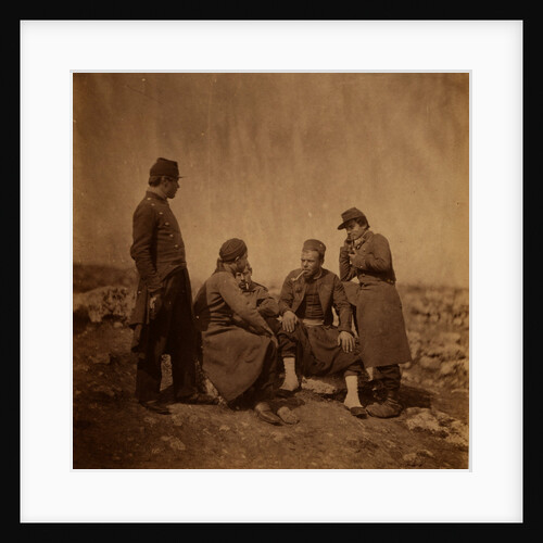 Zouaves & soldiers of the line, Crimean War by Roger Fenton