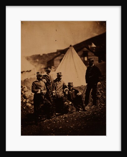 Officers of the 71st Regiment, Crimean War by Roger Fenton