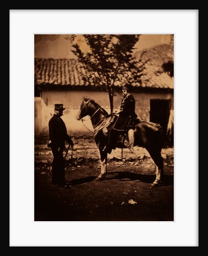 Omar Pacha & Colonel Simmons, Queen's Commisioner at the head quarters of the Ottoman army, Crimean War by Roger Fenton