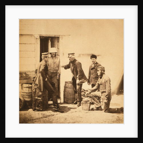 Lieutenant General Barnard, C.B., Captain Barnard & servants, Crimean War by Roger Fenton