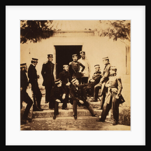 Head Quarters staff, Crimean War by Roger Fenton