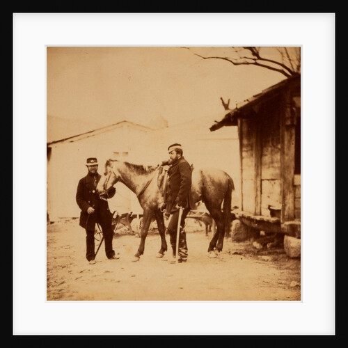 Captain Hume on the staff of Sir John Campbell & his brother, Crimean War by Roger Fenton
