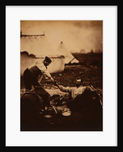 Major Hallewell, day's work done, Crimean War by Roger Fenton