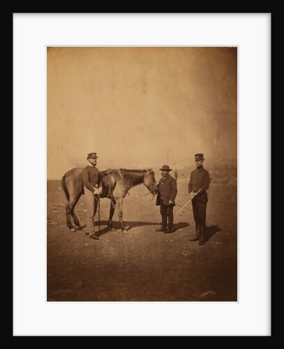 Captain Vam, friend & servant, 38th Regiment, Crimean War by Roger Fenton