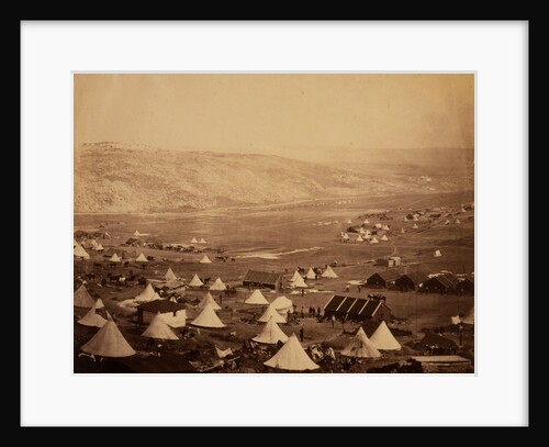 Cavalry camp, looking towards Kadikoi, Crimean War by Roger Fenton