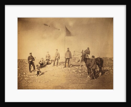 Captain Hall, & group of the 14th, Crimean War by Roger Fenton