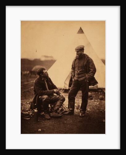 Major Hallewell & Captain Pearson, Crimean War by Roger Fenton