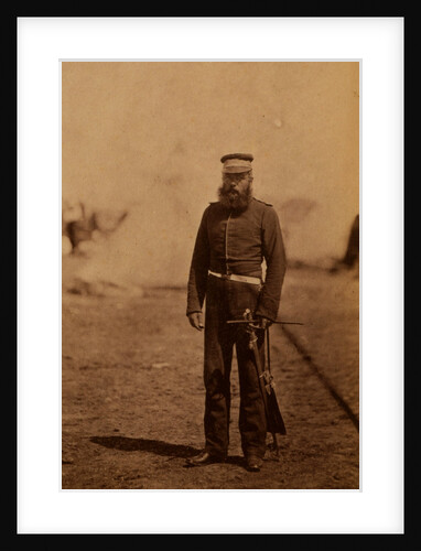 Major Pipon, Royal Artillery, Crimean War by Roger Fenton