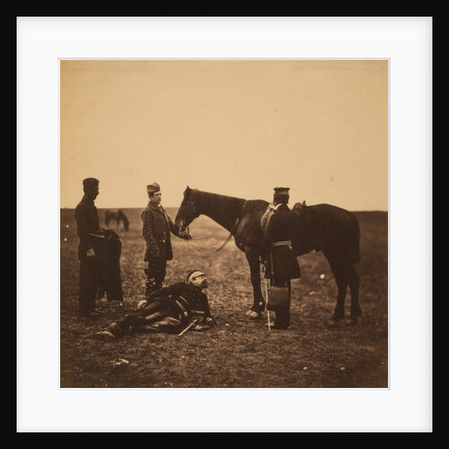 Colonel Airey & Major Hallewell, Crimean War by Roger Fenton