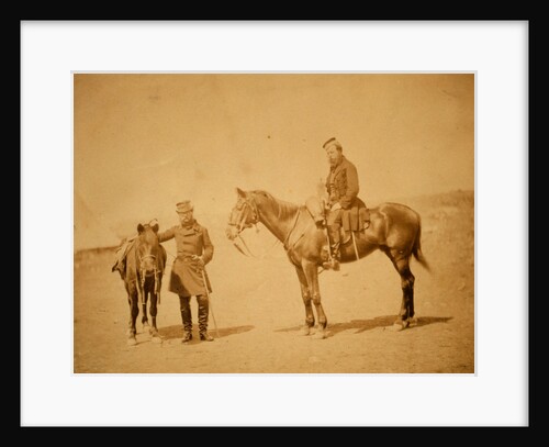 Colonel Adye & Captain Whitmore, Crimean War by Roger Fenton