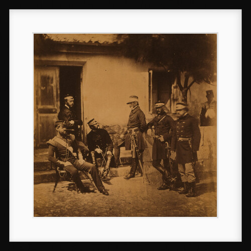 Major General Estcourt, Adj.-Gen. Major De Morel, Captain Thompson, Lieutenant-Colonel Blane, Major Kirkland, Lieutenant-Colonel the Honourable W.L. Pakenham, officers of his staff by Roger Fenton