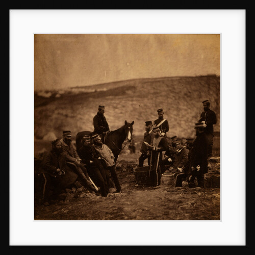 Group of officers, 8th Hussars, Crimean War by Roger Fenton