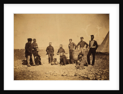 Lieutenant-General Sir John Campbell & group of officers, Crimean War by Roger Fenton