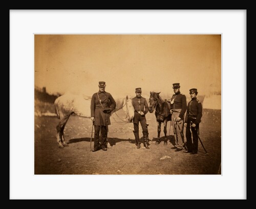 Mr. Gammel & friends, 39th Regiment, Crimean War by Roger Fenton