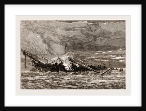 The Burning Of The Training Ship warspite Off Woolwich, UK by Anonymous