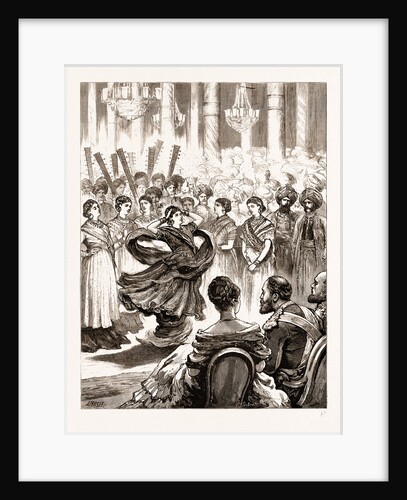 Dance Of Nautch Girls Before The Prince Of Wales At The Native Entertainment, Calcutta by Anonymous