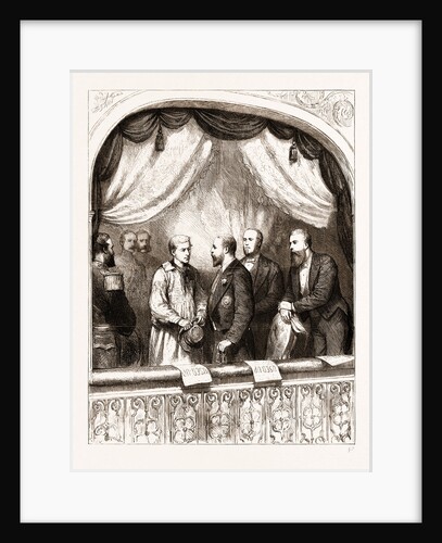 The Prince And The Ploughboy: Mr. Charles Mathews In The Prince Of Wales's Box At The English Theatre, Calcutta by Anonymous