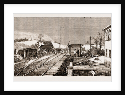 The Railway Accident At Abbot's Ripton, Scene On The Line After The Double Collision by Anonymous