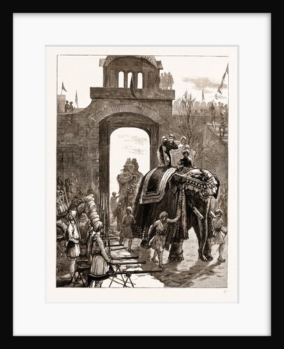 Entry Of The Prince Of Wales Into Jammu With The Maharajah Of Kashmir, India by Anonymous