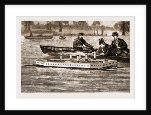 Trial Of A New Steam Channel Ferry On The Serpentine, 1876 by Anonymous