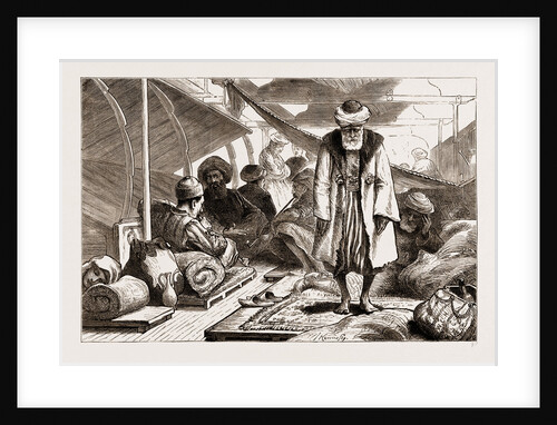 Mohammedan Pilgrims Returning Home From Mecca, On The Deck Of An Austrian Lloyd's Steamer by Anonymous