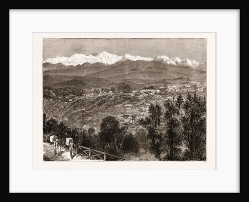 Tea Cultivation In British India: View Of Darjeeling From The South, 1876 by Anonymous
