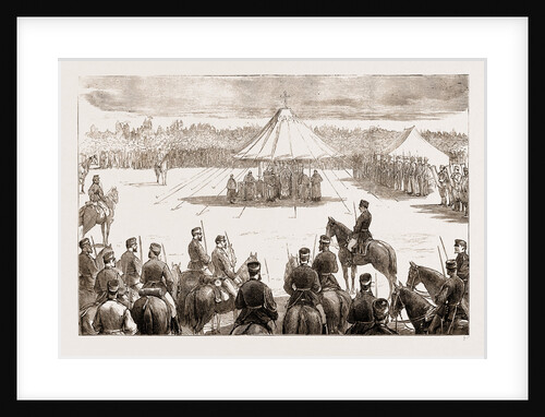 The End Of The Carlist War: King Alfonso And The Troops Hearing Mass In The Camp At Dehesa De Amaniel, Spain by Anonymous